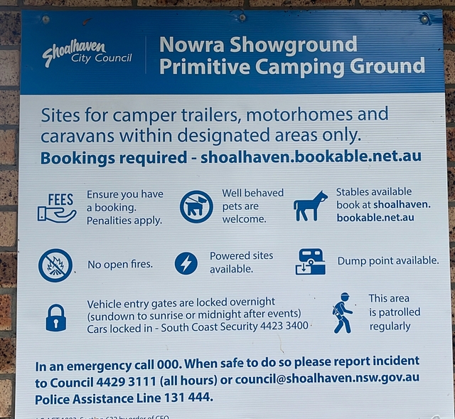 Nowra Showground Camping Area, Campsite at Nowra | Book at Campedia.com.au